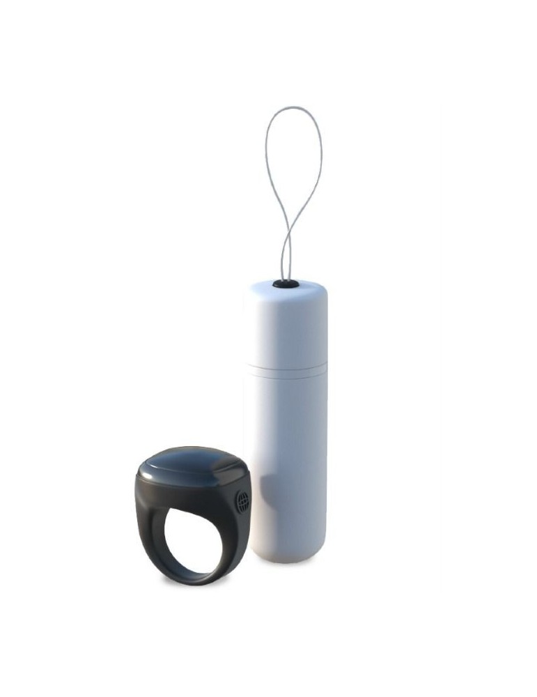 fétiche série fantasy string vibrant balle - blanc_2