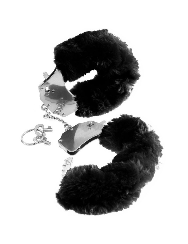 menottes fétiche fantaisie noir imprimé_3