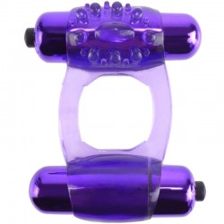 Anneau vibrant super double fantasy c-ringz - violet