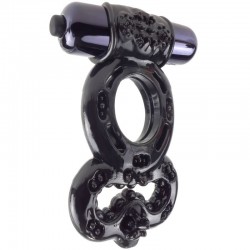 Bague fantaisie c-ring infinity super anneau noire