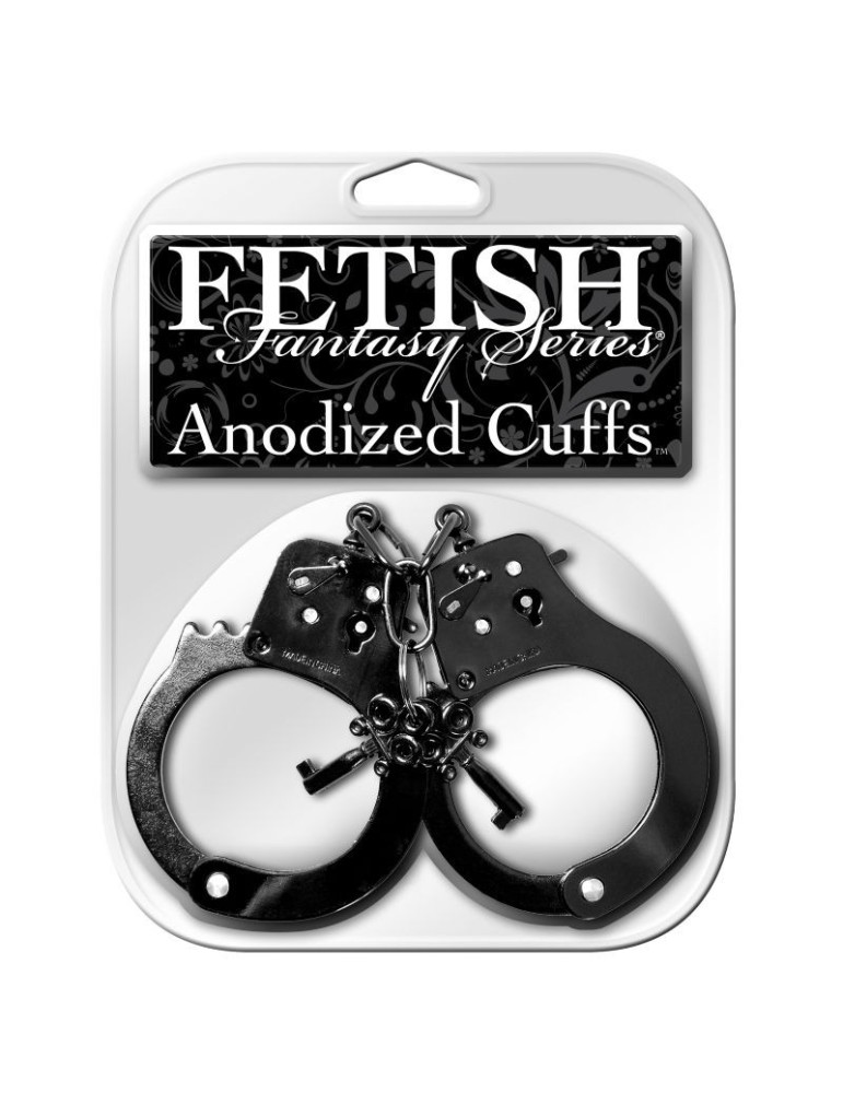 menottes anodisées noires de la série fetish fantasy_4