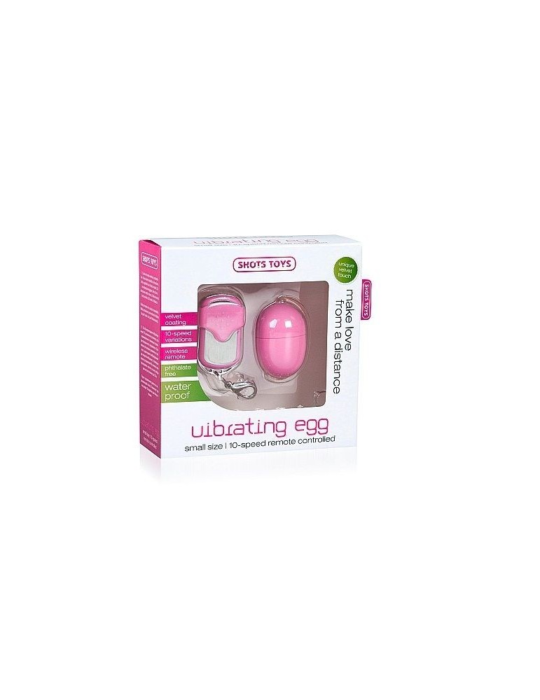 télécommande mini oeuf vibrant 10 vitesses rose