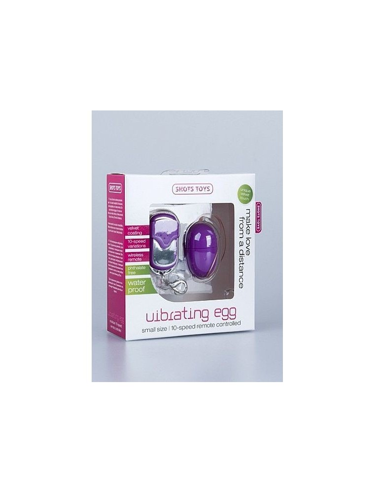 télécommande mini oeuf vibrant 10 vitesses lilas