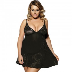 reine subblime plus motifs floraux nuisette noire