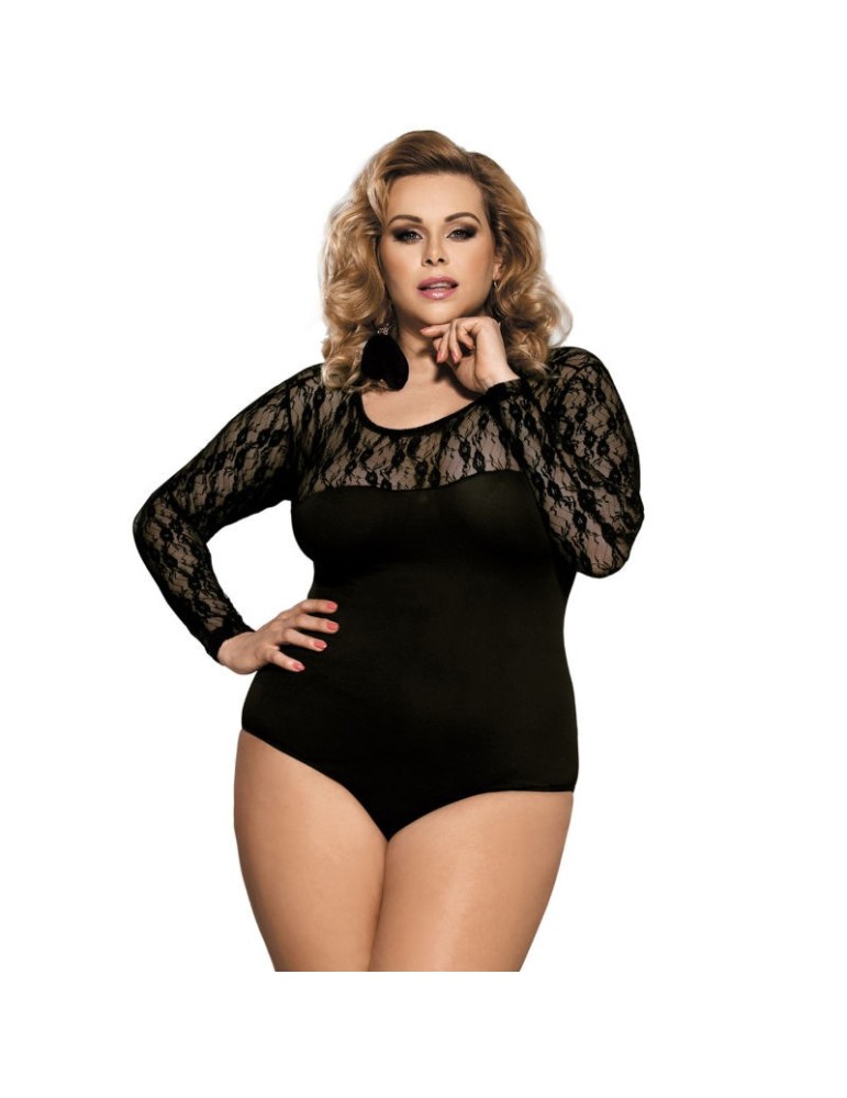 subblime queen plus teddy manches longues noir