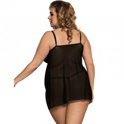 subblime queen plus nuisette noire et rose_3