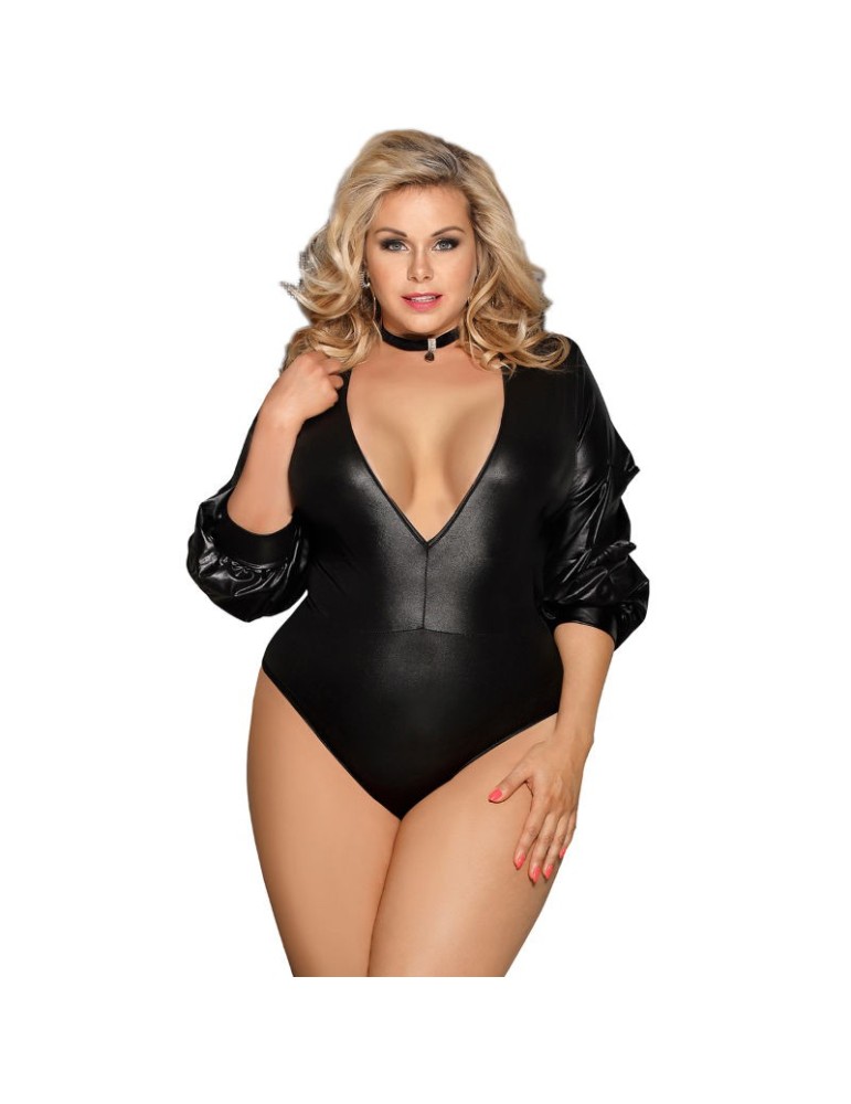 subblime queen plus teddy style fétiche à manches longues