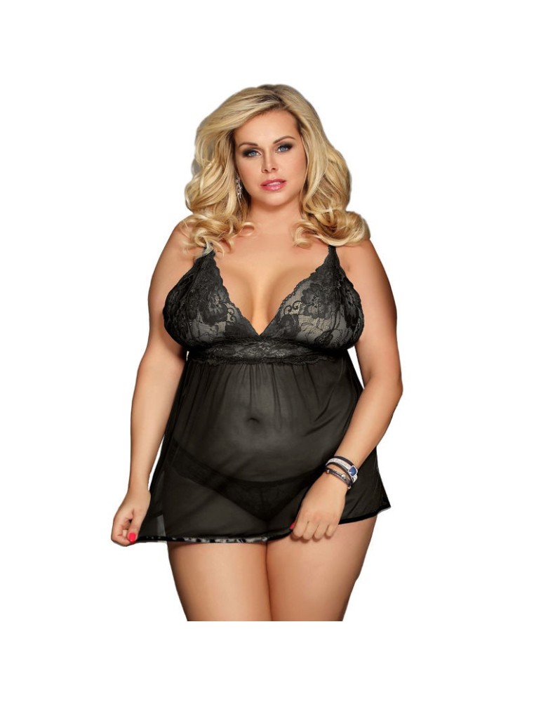 subblime queen plus babydoll brodé sur les seins_2