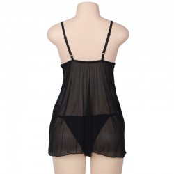 nuisette broderie florale beige subblime queen plus_3