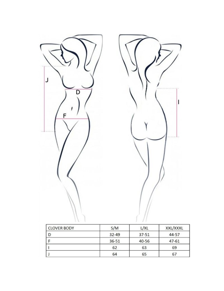 passion femme trèfle taille teddy_3