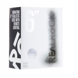 vibromasseur real rock 001 100% 15 cm (11cm ins) noir réaliste