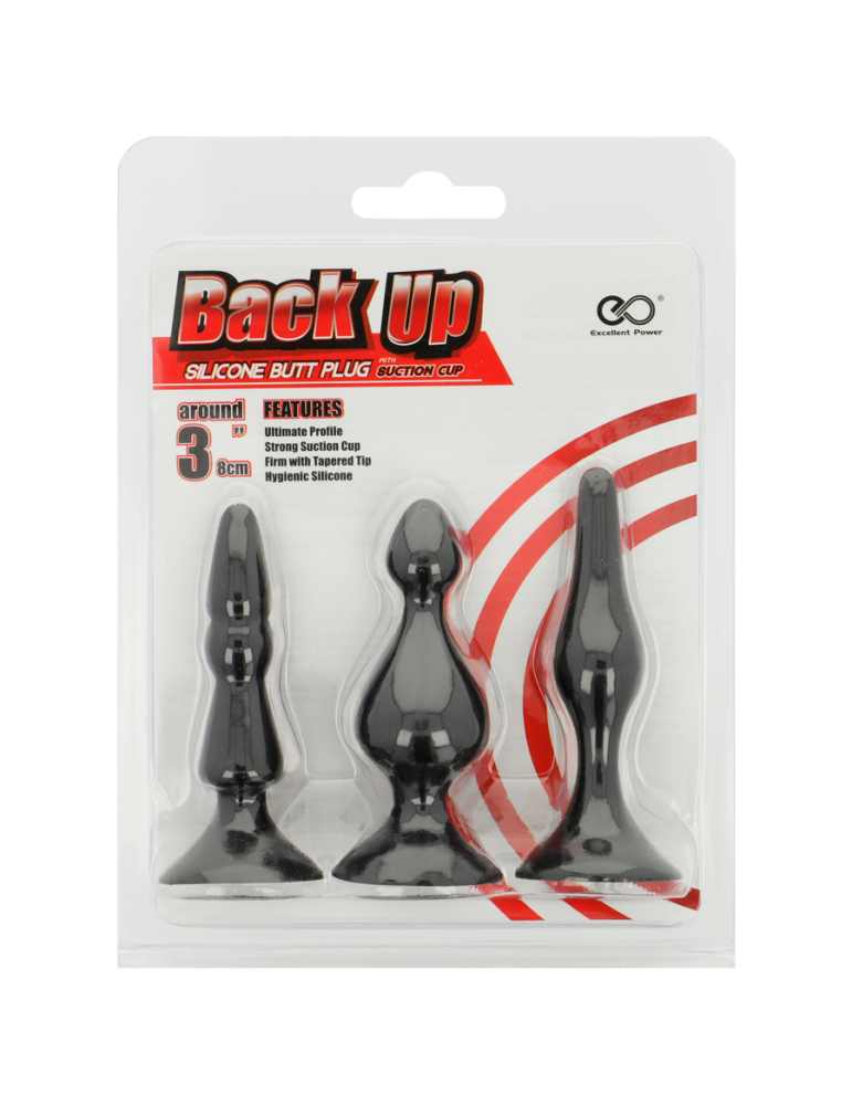 kit de sauvegarde mini plugs anaux en silicone