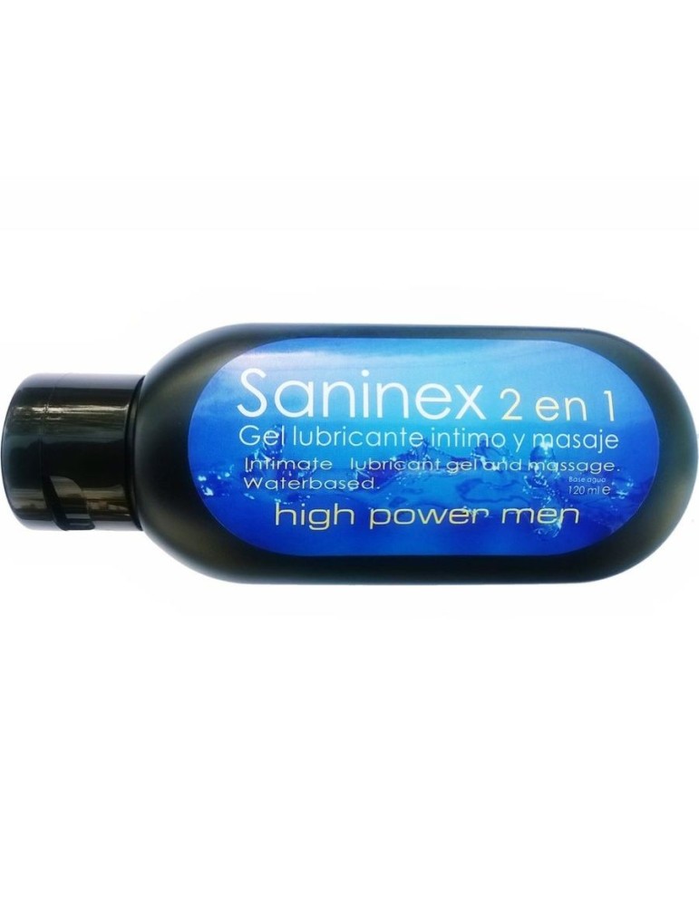 saninex 2 en 1 lubrifiant intime et massage homme haute puissance
