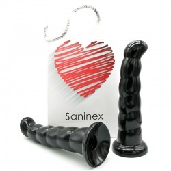 gode silicone saninex 19 cm noir
