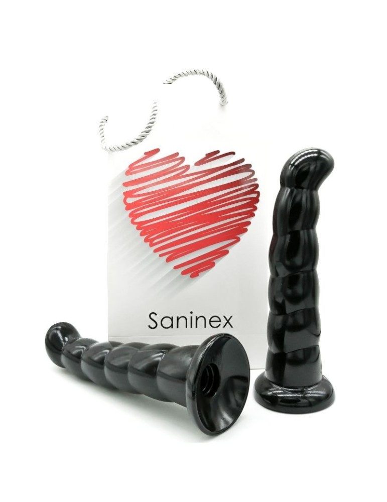 gode silicone saninex 19 cm noir