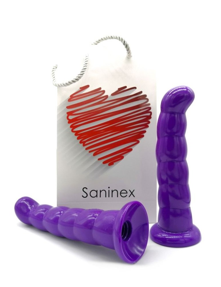 gode silicone saninex 19 cm violet