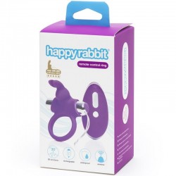anneau vibrant télécommandé lilas happy rabbit_5