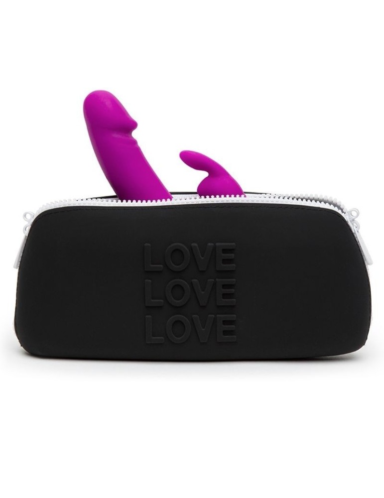 sac de transport happy rabbit en silicone noir moyen_2