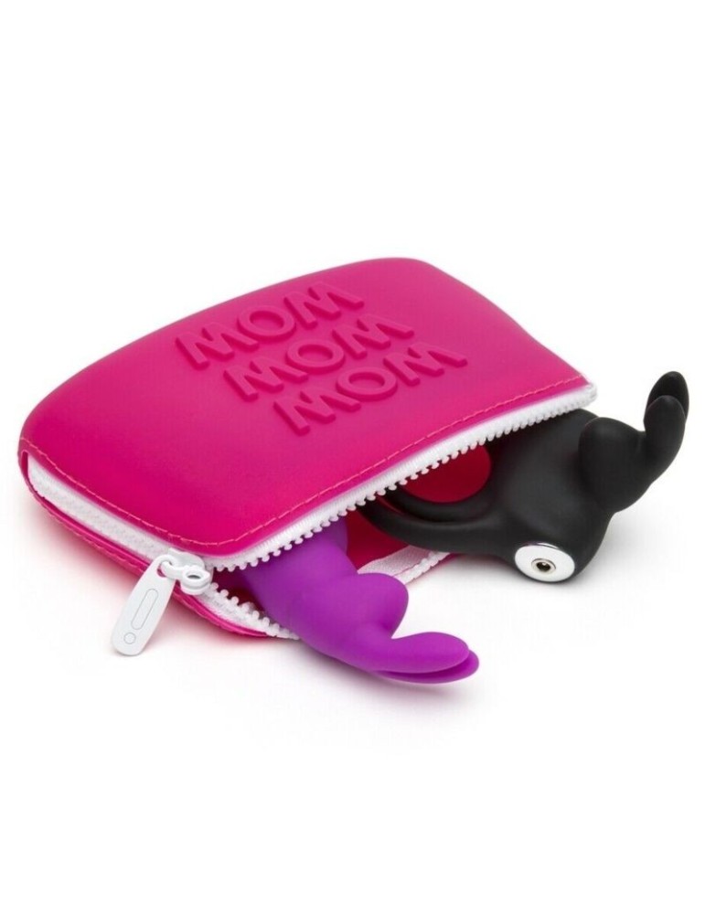 petit sac de transport en silicone rose happy rabbit