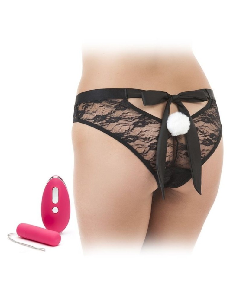 culotte de lapin heureux avec stimulateur télécommandé taille unique_2