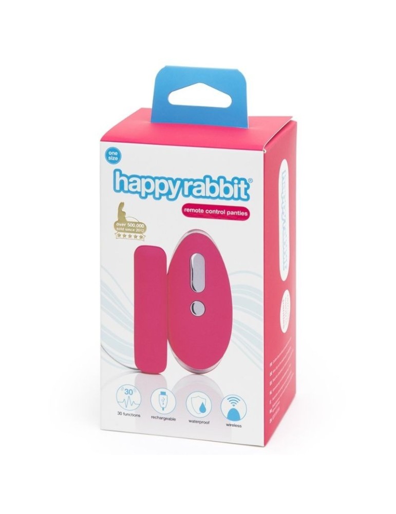 culotte de lapin heureux avec stimulateur télécommandé taille unique_4