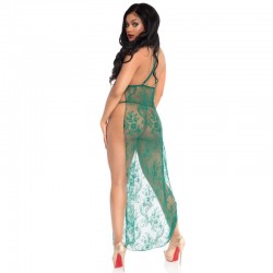 robe transparente leg avenue et string vert_5