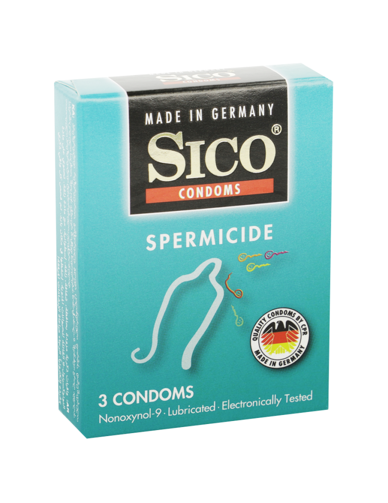 sico préservatifs préservatifs avec spermicide 3 unités