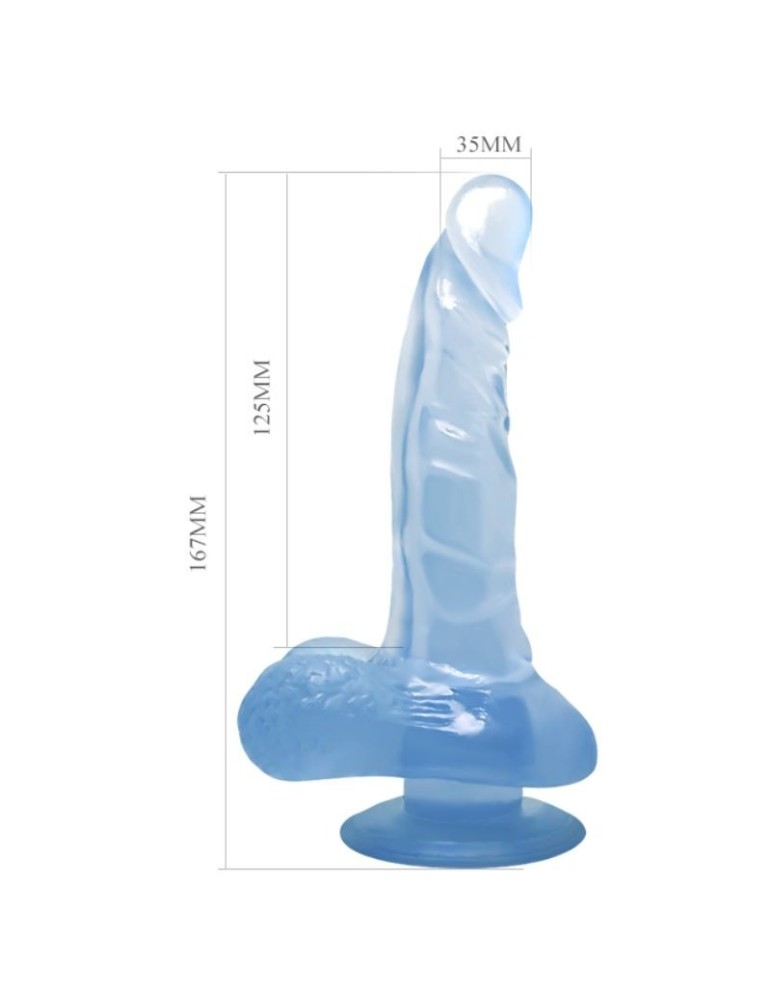 danse de gode réaliste avec ventouse et testicules bleu clair_2