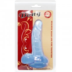 danse de gode réaliste avec ventouse et testicules bleu clair_4