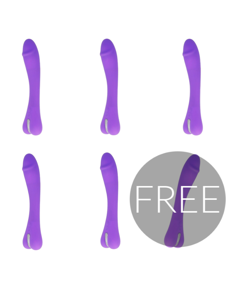 mr boss enzo purple vibrator 5 + 1 gratuit