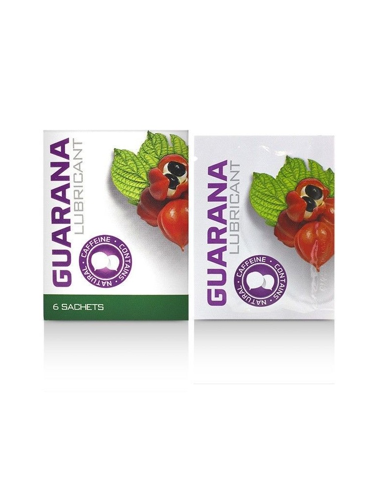 cobeco guarana sachets de lubrifiant 6 x 4 ml