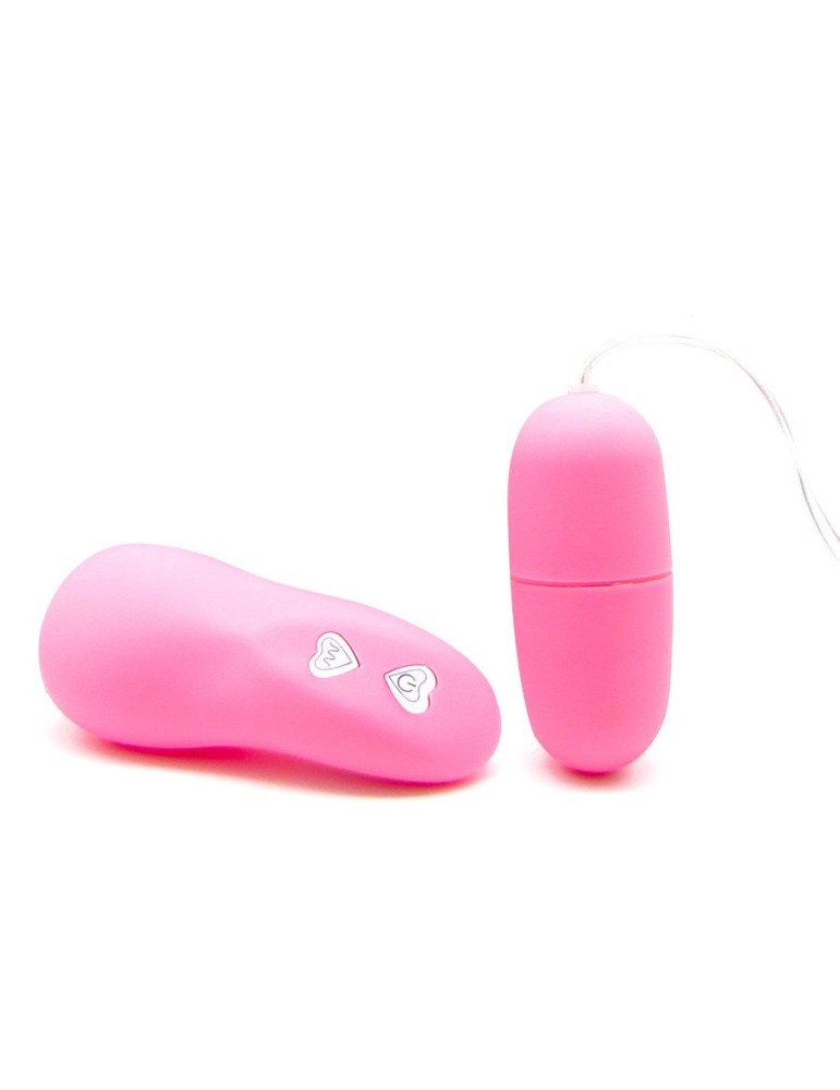 œuf vibrant sans fil saninex rose