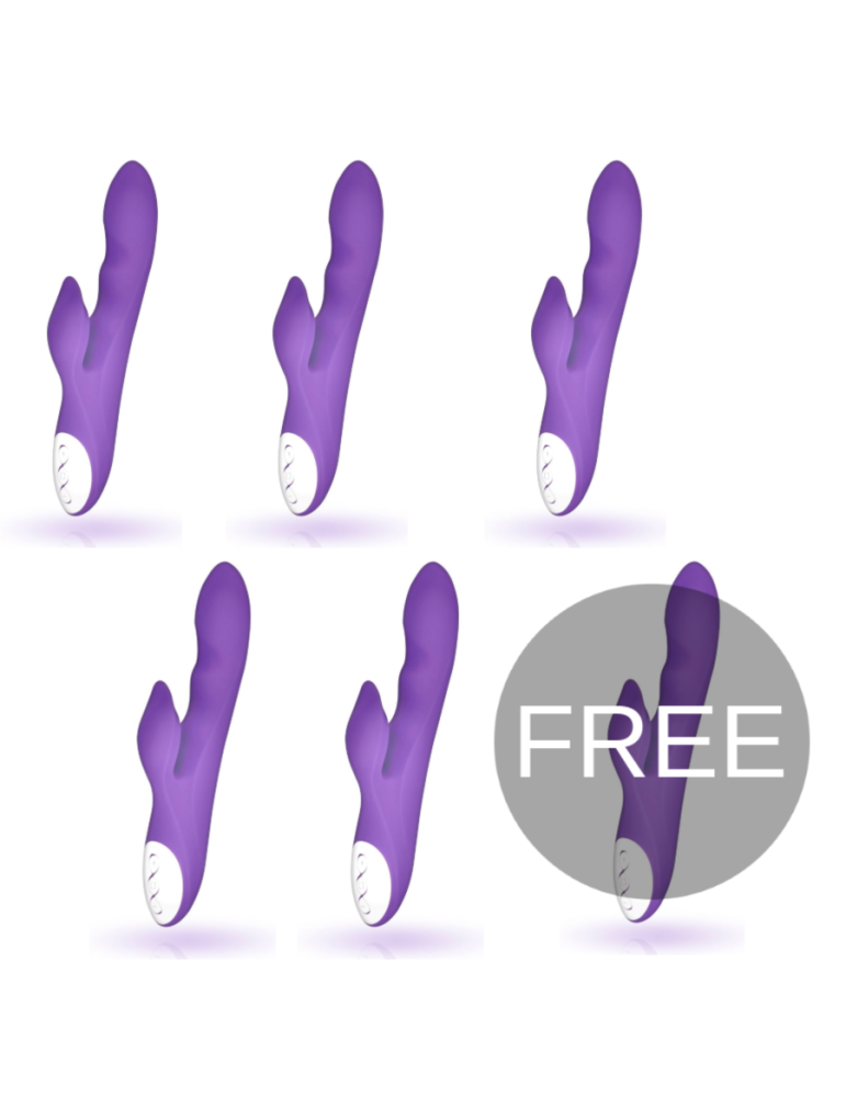 vibromasseur galatea galo lilas 5 + 1 gratuit