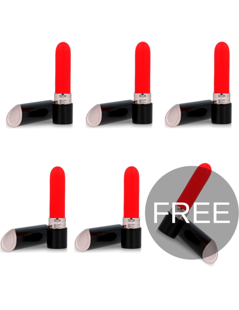vibromasseur de rouge à lèvres shia style lèvres 5 + 1 gratuit