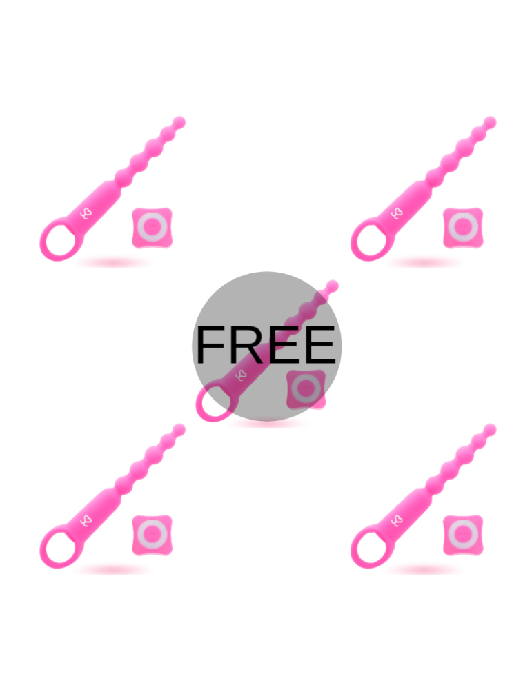 lovessa ronie télécommande plaisir anal rose 4 + 1 gratuit