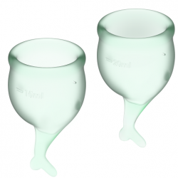 satisfyer feel secure kit coupe menstruelle vert clair 15 + 20ml