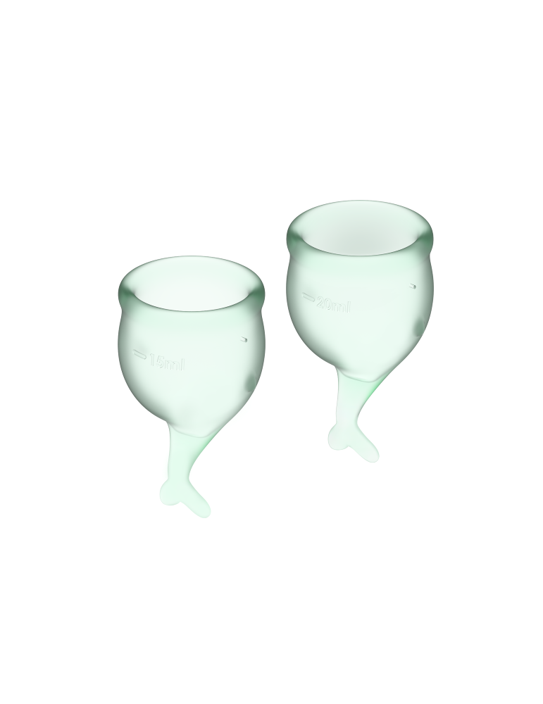 satisfyer feel secure kit coupe menstruelle vert clair 15 + 20ml