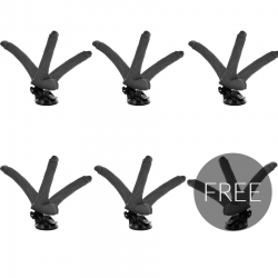 basecock articulé vibromasseur noir télécommande 18,5 cm 5 + 1 gratuit