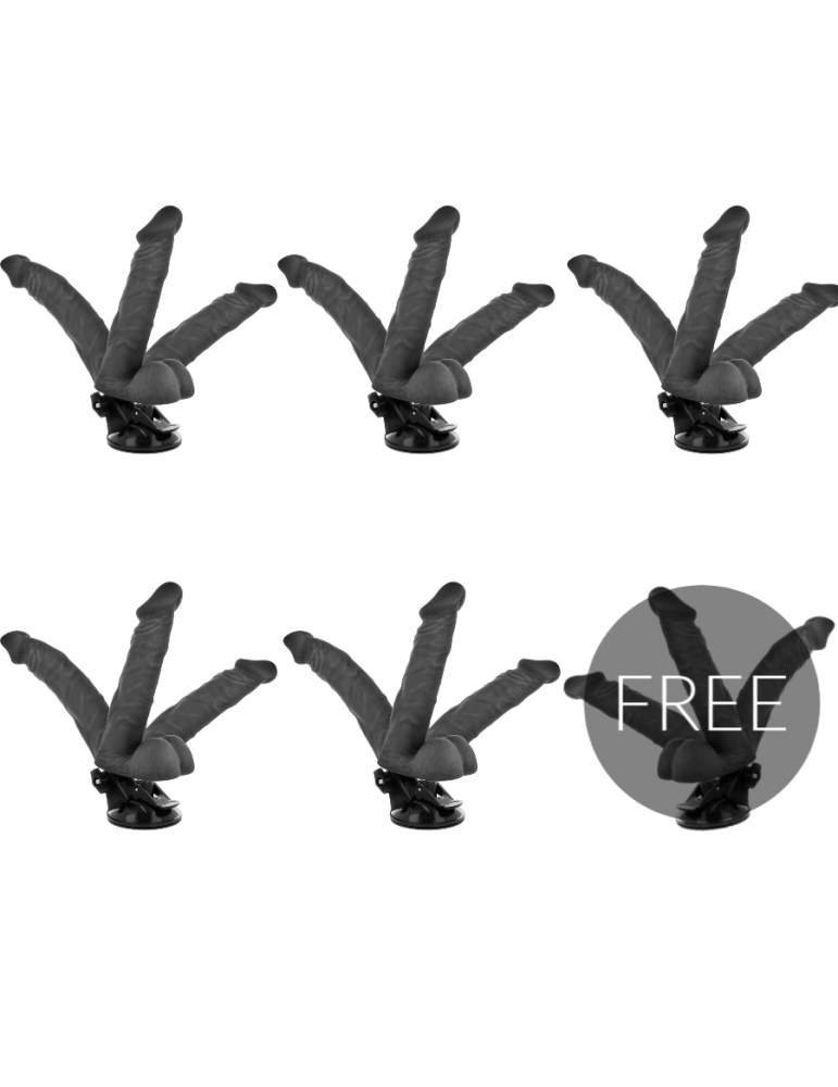 basecock articulé vibromasseur noir télécommande 20 cm 5 + 1 gratuit