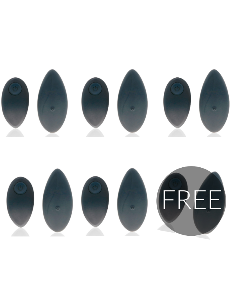 stimulateur de télécommande zara noir et argent avec culotte 5 + 1 gratuite