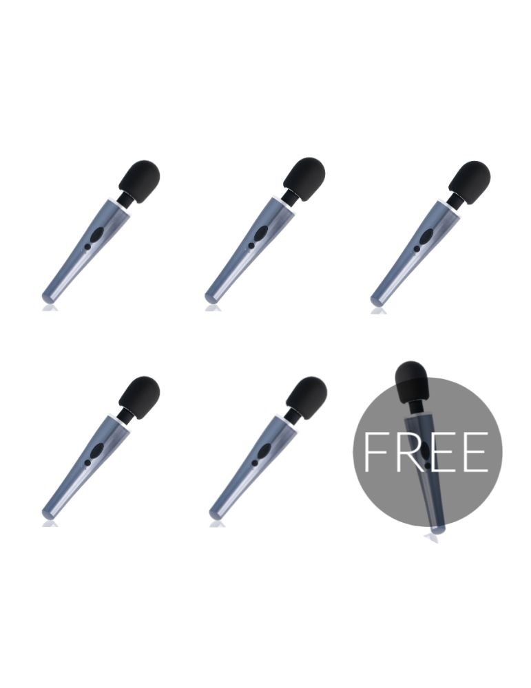 baguette de massage dexter noir et argent 5 + 1 gratuit