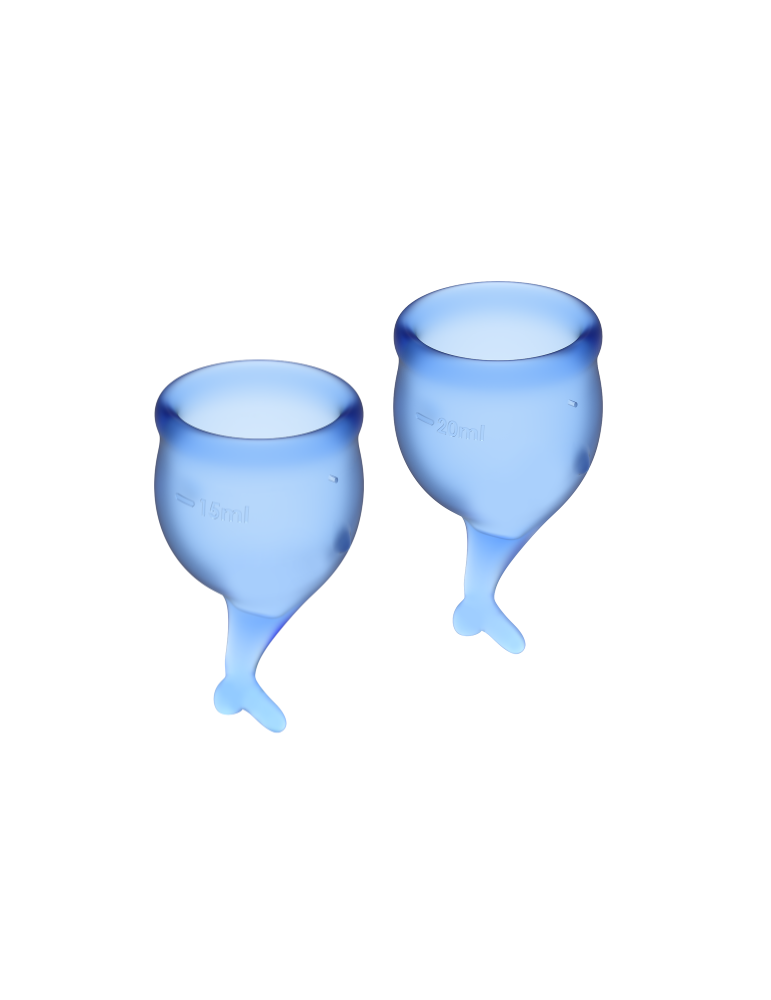 satisfyer feel secure kit coupe menstruelle bleu intense 15 + 20 ml