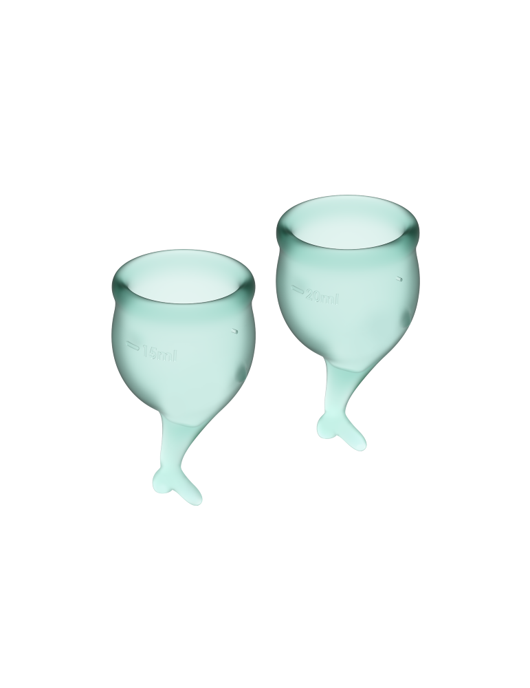 satisfyer feel secure kit coupe menstruelle verte 15 + 20ml