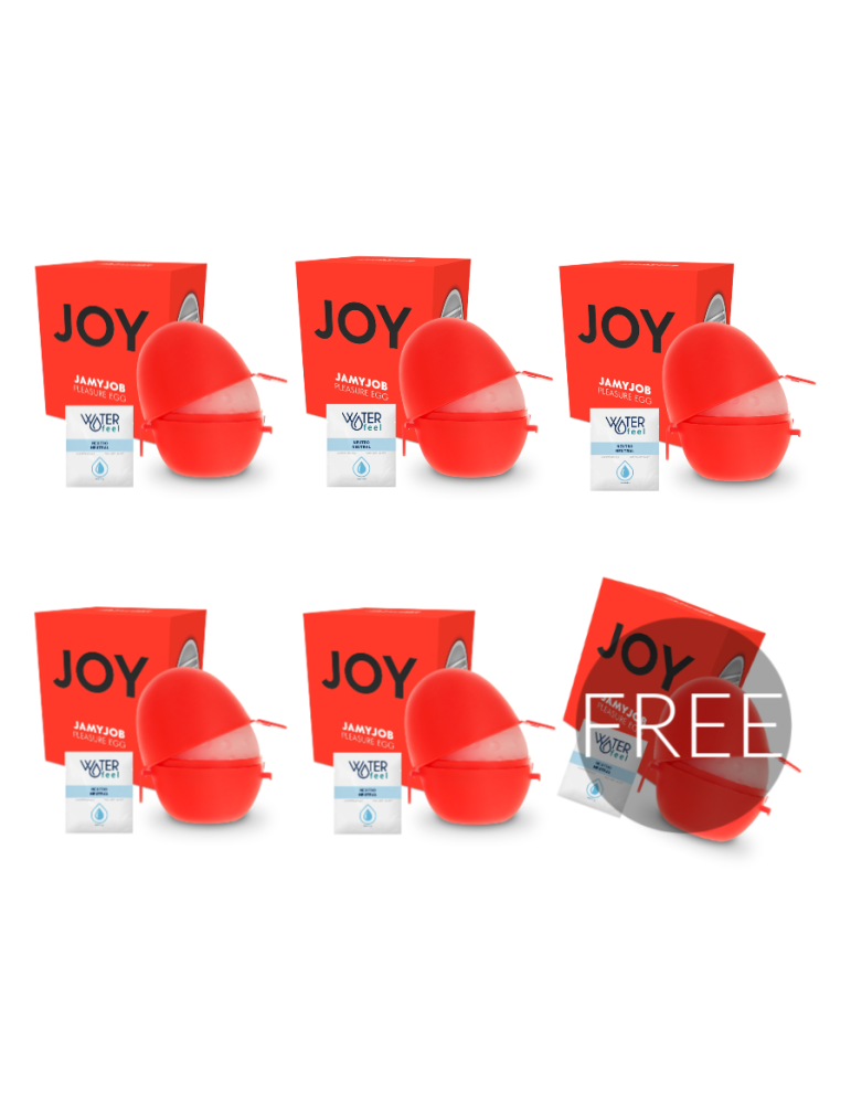 jamyjob egg masturbateur discret version rouge joy 5 + 1 gratuit