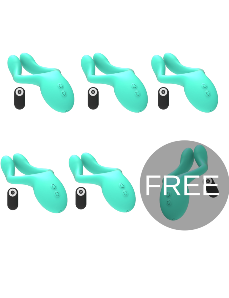 happy loky funny frog télécommande multi vibromasseur 5 + 1 gratuit