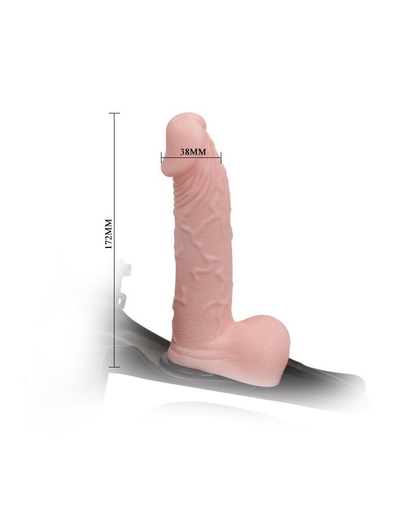 harnais avec pénis réaliste et gonflable 18cm_10