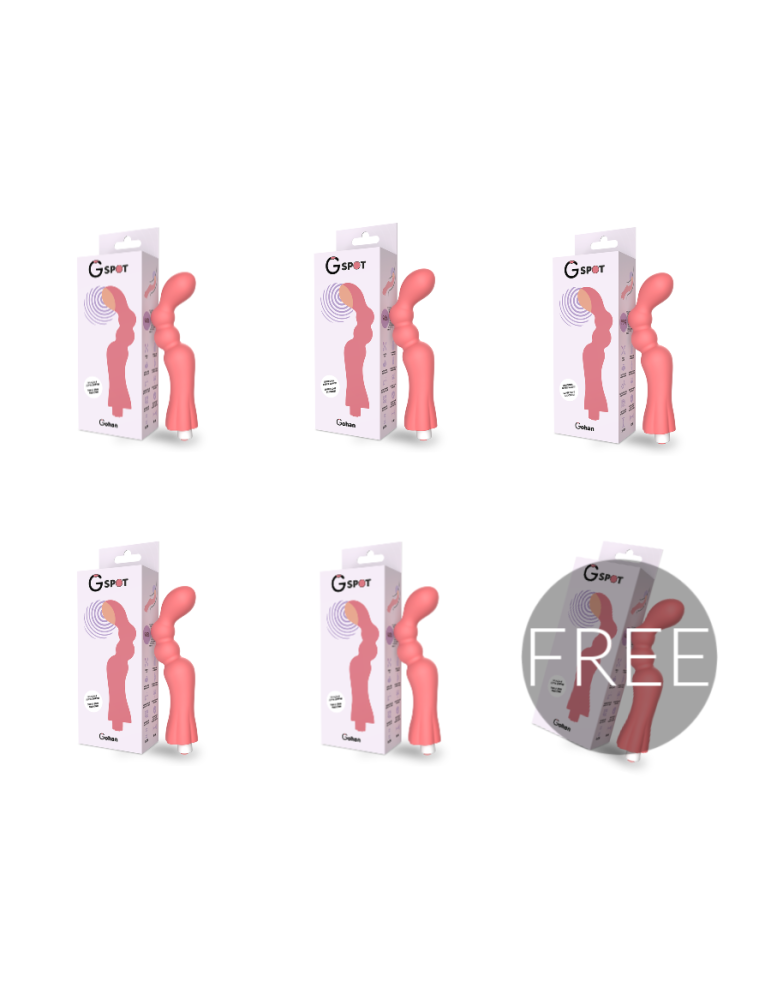 point-g gohan vibromasseur point-g lumière rouge 5 + 1 gratuit