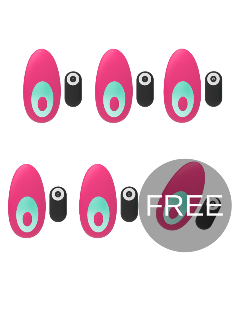 vibromasseur de culotte happy loky pour télécommande de culotte 5 + 1 gratuit