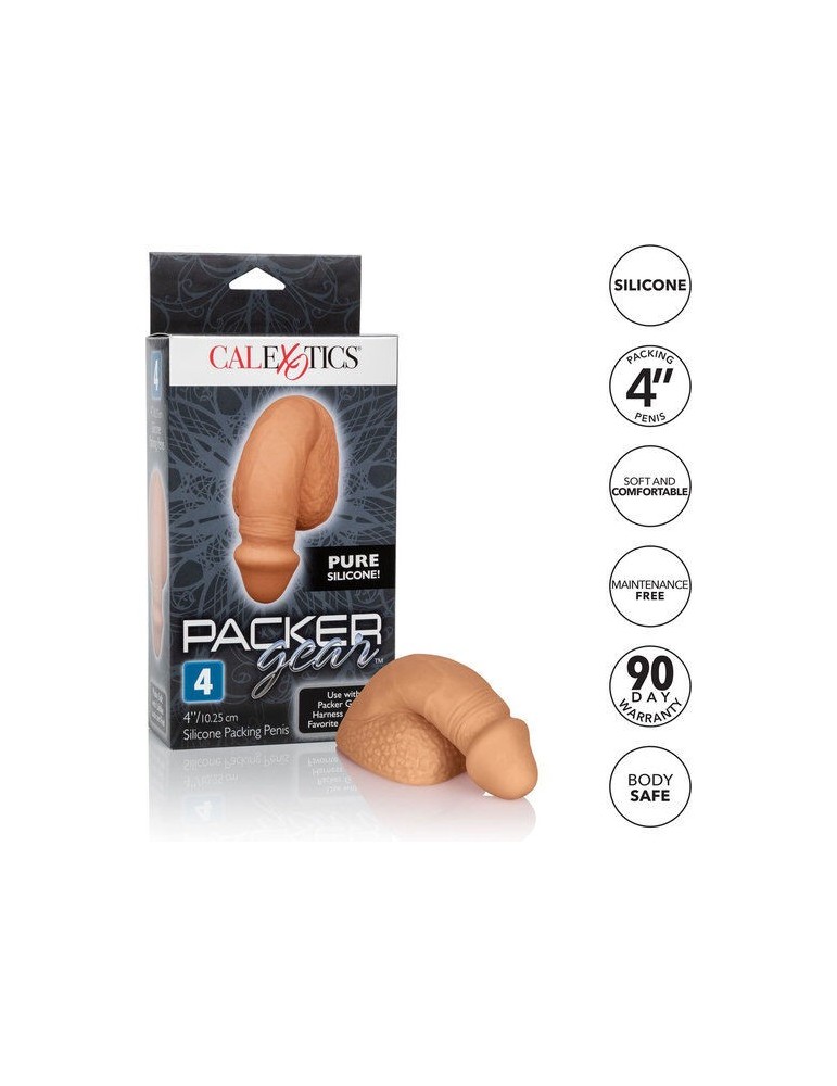 pénis d'emballage en silicone calex 10,25 cm caramel_2