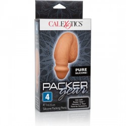 pénis d'emballage en silicone calex 10,25 cm caramel_3